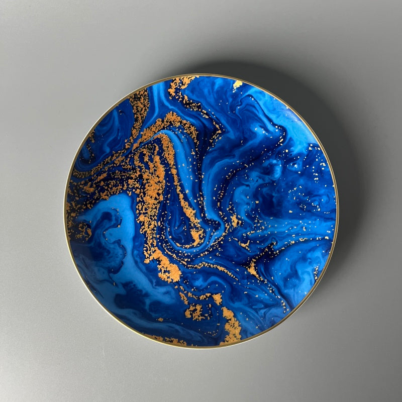 Bone China Azure Gilt Dream Plate
