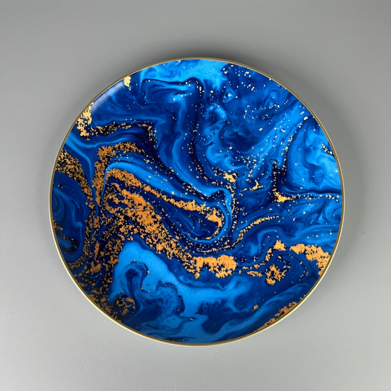 Bone China Azure Gilt Dream Plate