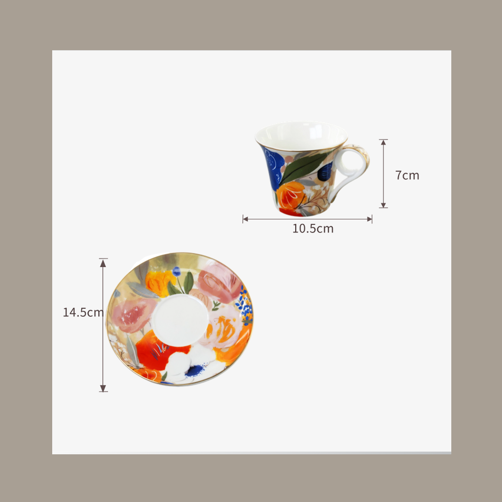 Bone China ScandiFlora Cup&Saucers