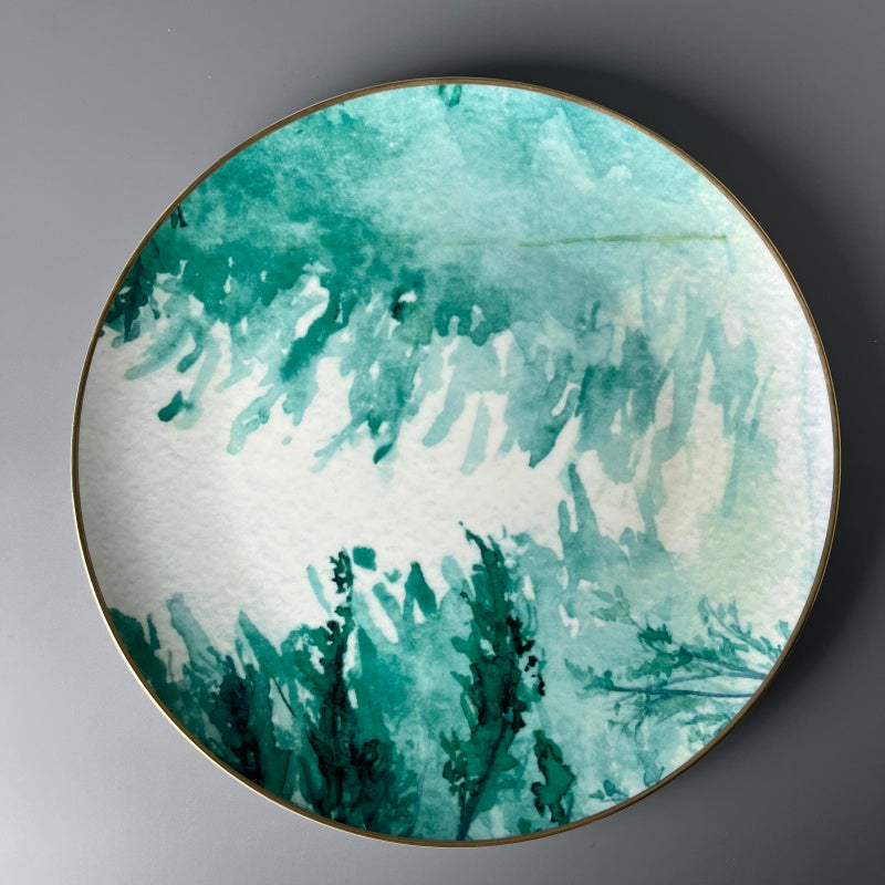 Bone China Scandinavian Green Mist Plate
