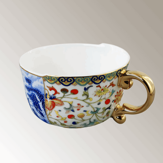 Bone China Contrast-Charm Nordic Cup set
