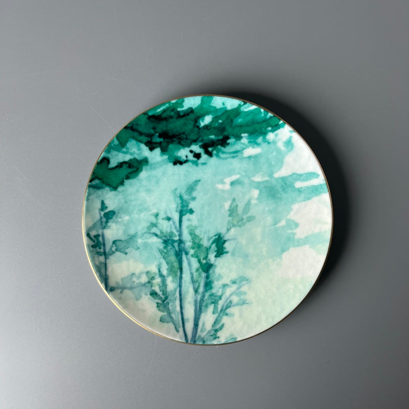 Bone China Scandinavian Green Mist Plate