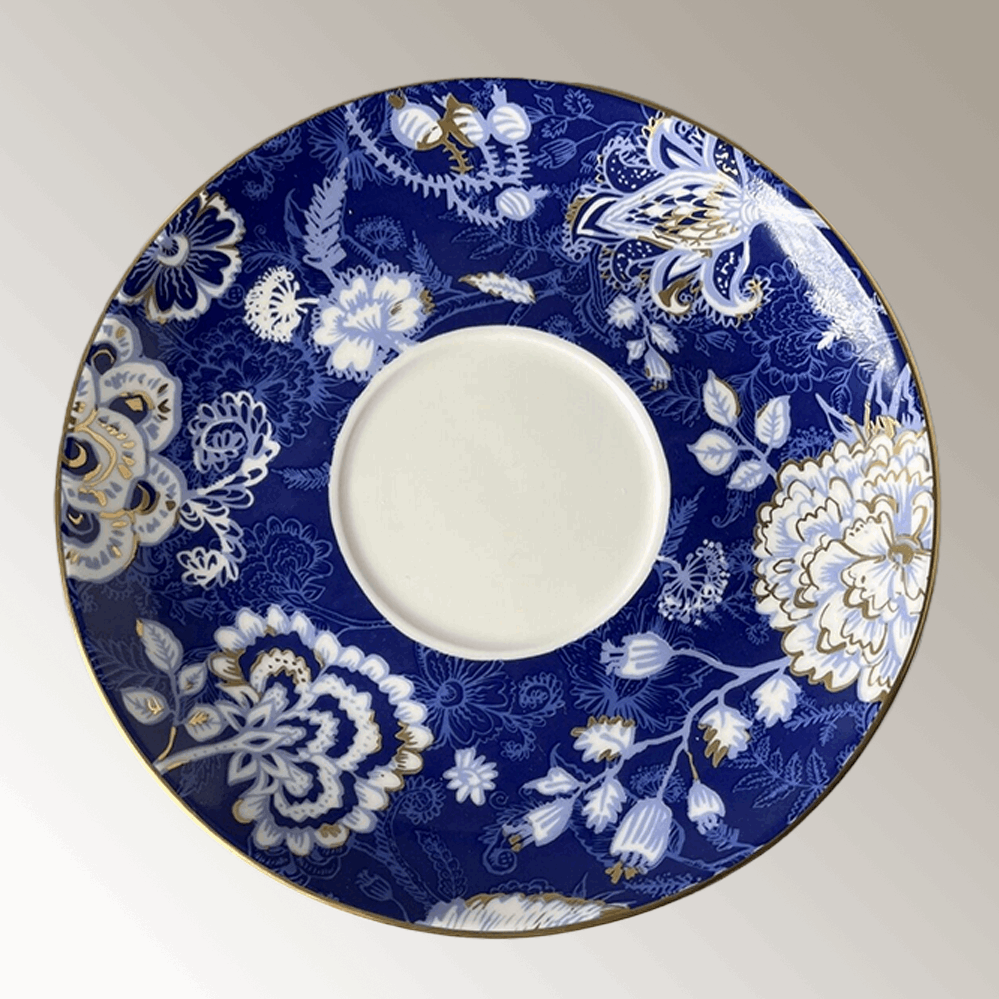 Bone China BluFlora Cupset - Fine porcelain Coffee Mug set