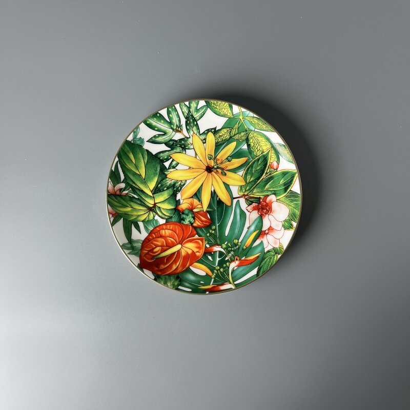 Bone China Nordic Tropical Blossom Plate