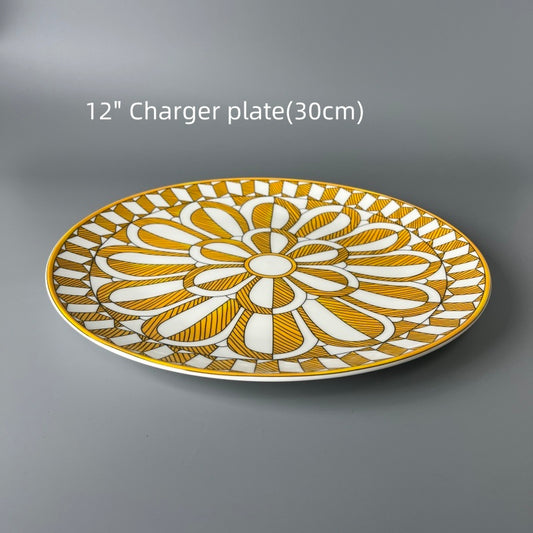 Bone China Sunny Floral Plate