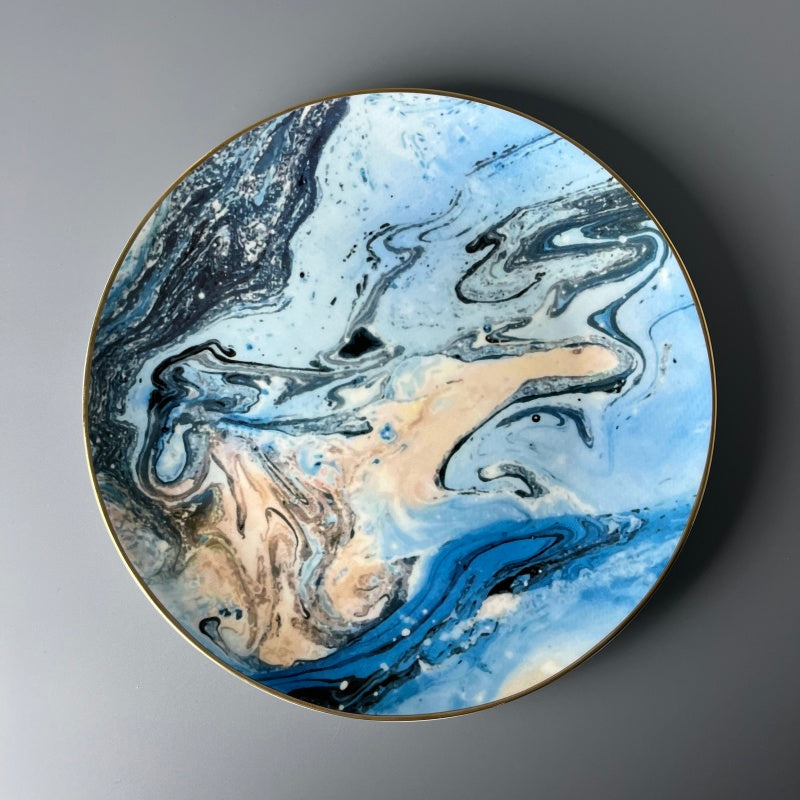 Bone China Nordic Fjord Mist Plate
