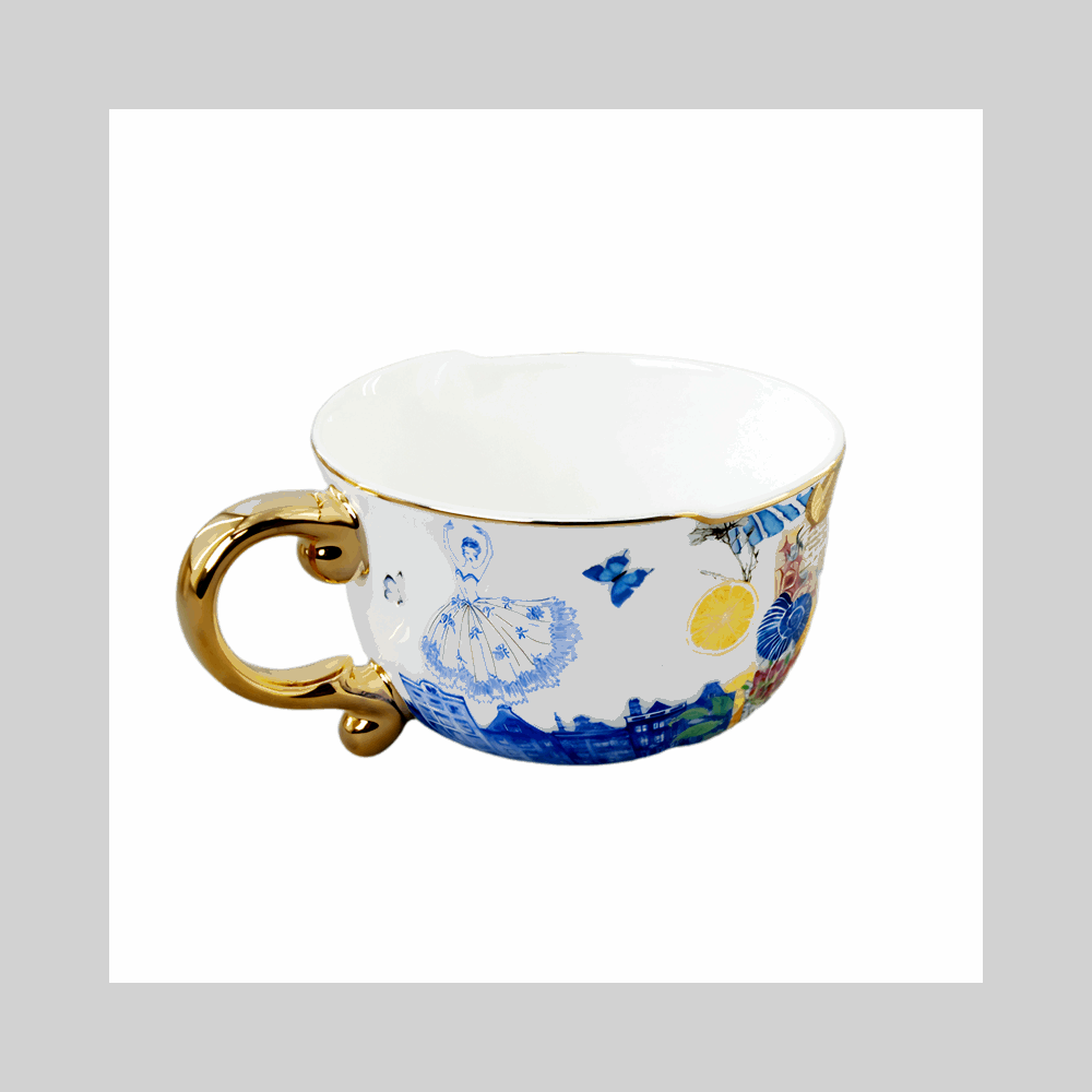Bone China Nordic Ballet-Fusion Cup and Saucer