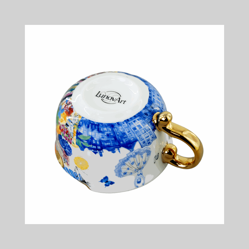 Bone China Nordic Ballet-Fusion Cup and Saucer