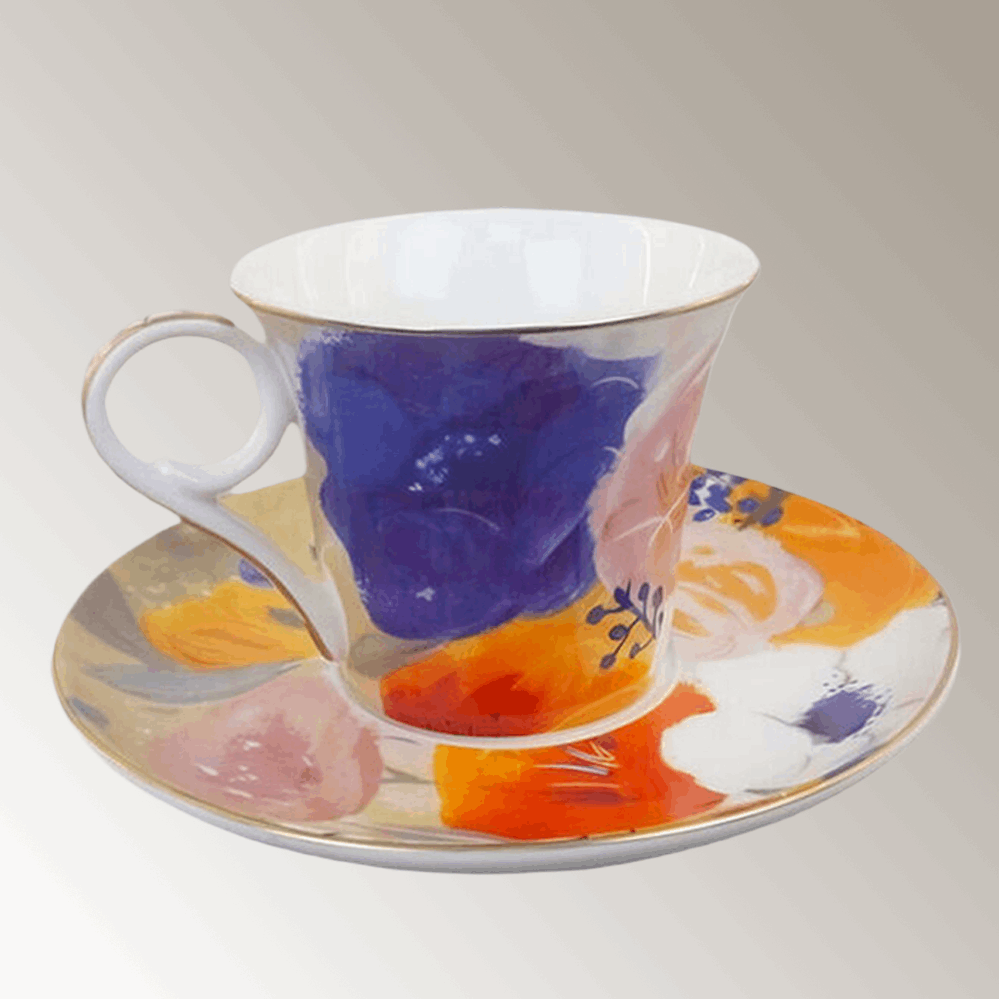 Bone China ScandiFlora Cup&Saucers