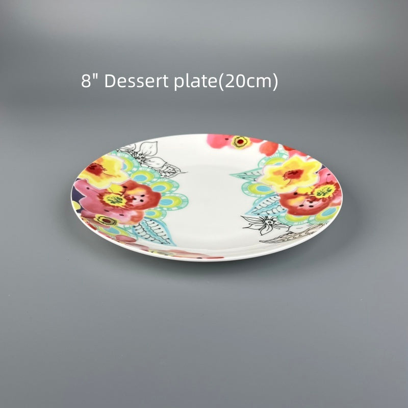 Bone China Nordic Spring Blossom Plate