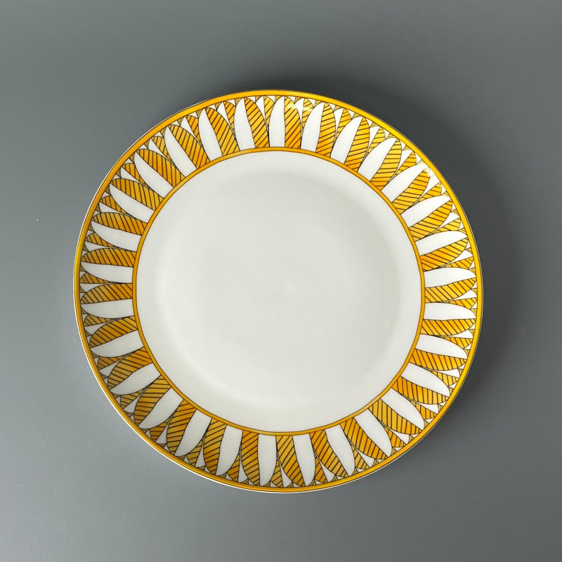 Bone China Sunny Floral Plate