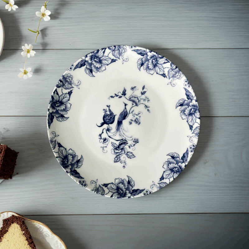Bone China Oriental Blue-White Porcelain Plate