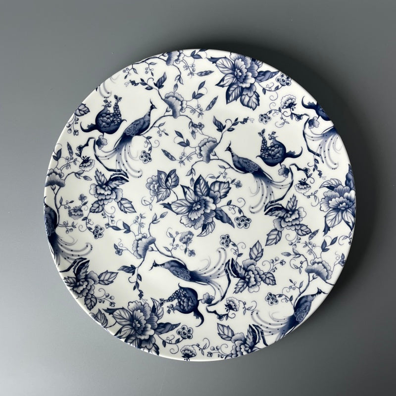 Bone China Oriental Blue-White Porcelain Plate