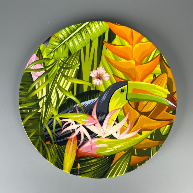 Bone China Nordic Tropical Toucan Plate