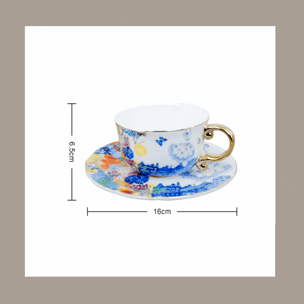 Bone China Nordic Ballet-Fusion Cup&plate