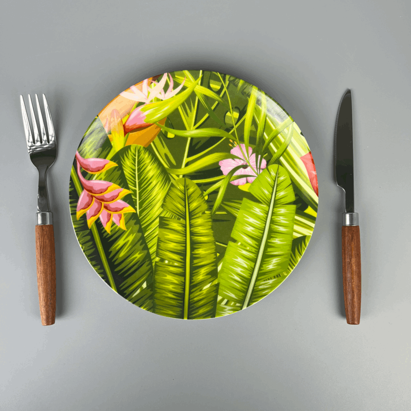 Bone China Nordic Tropical Toucan Plate