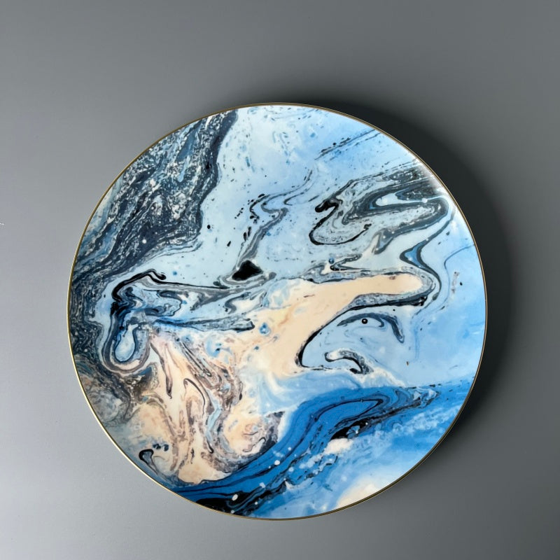 Bone China Nordic Fjord Mist Plate