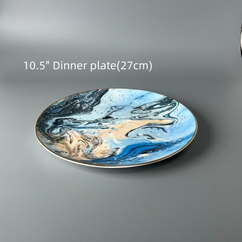 Bone China Nordic Fjord Mist Plate