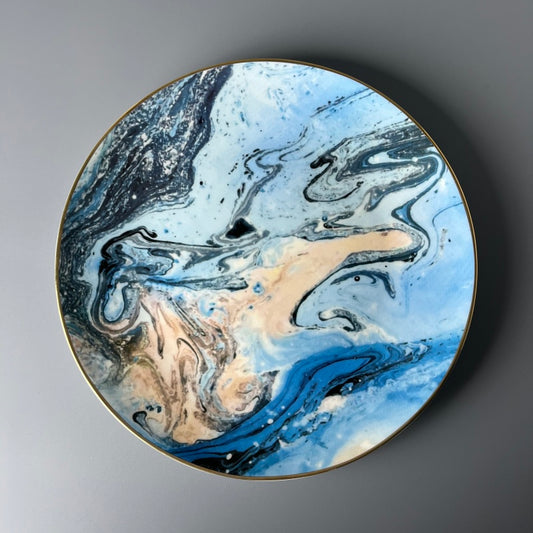 Bone China Nordic Fjord Mist Plate