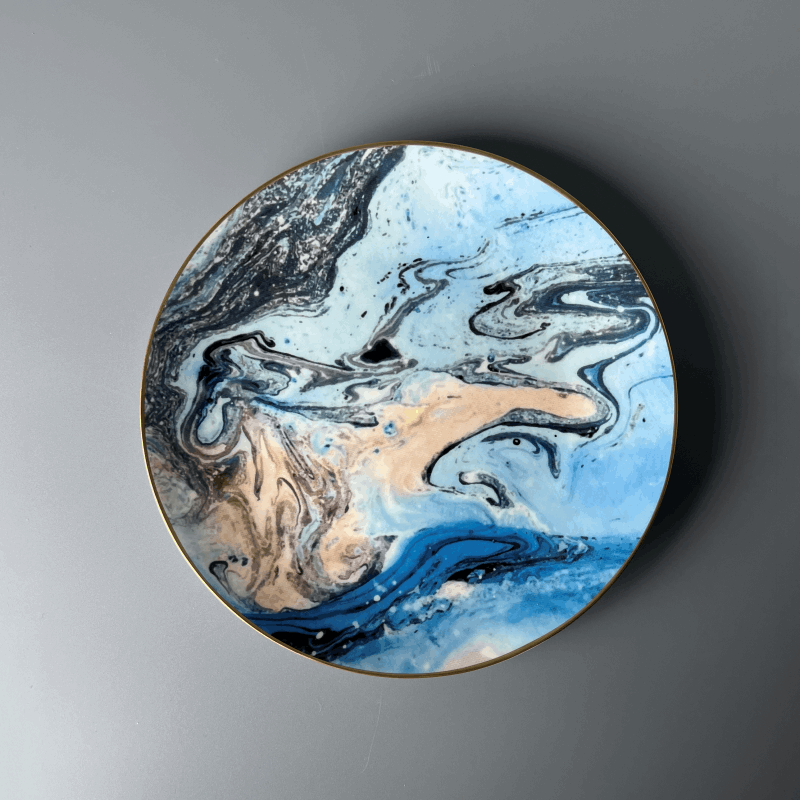 Bone China Nordic Fjord Mist Plate