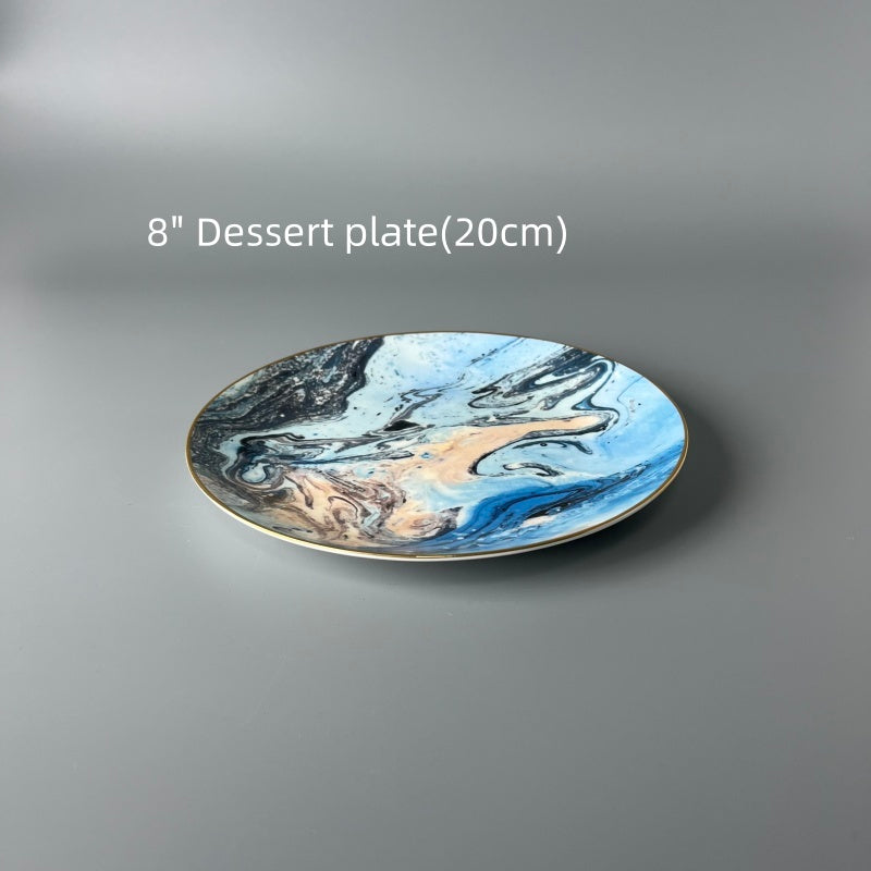 Bone China Nordic Fjord Mist Plate
