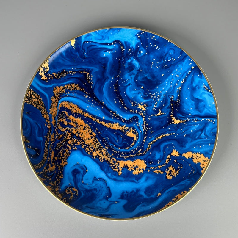 Bone China Azure Gilt Dream Plate