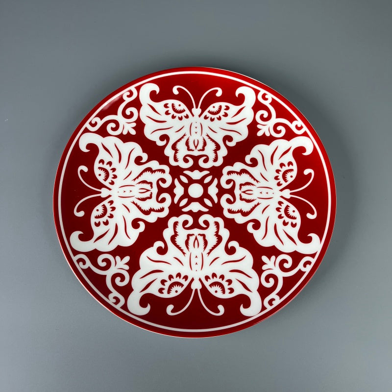 Bone China Artistic Chinese Paper-cut butterfly plate