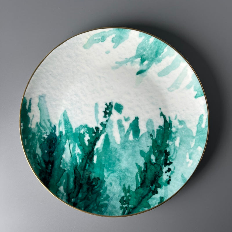 Bone China Scandinavian Green Mist Plate