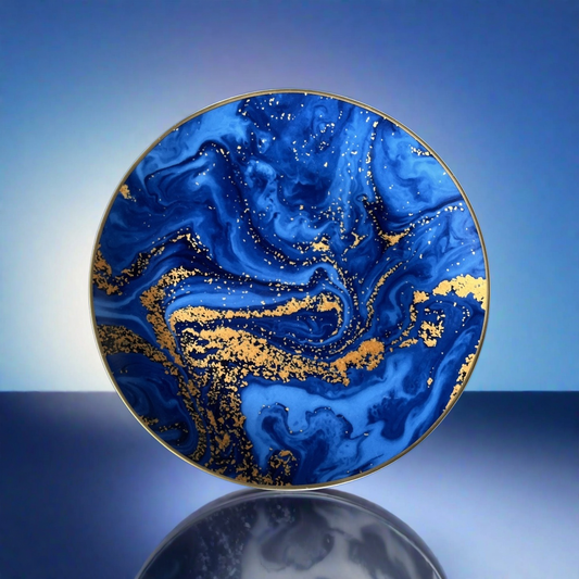 Azure Galaxy Dream ·Morden Designer Bone China Tableware 4 size 30cm/27cm/20cm/16.5cm · Lunovart