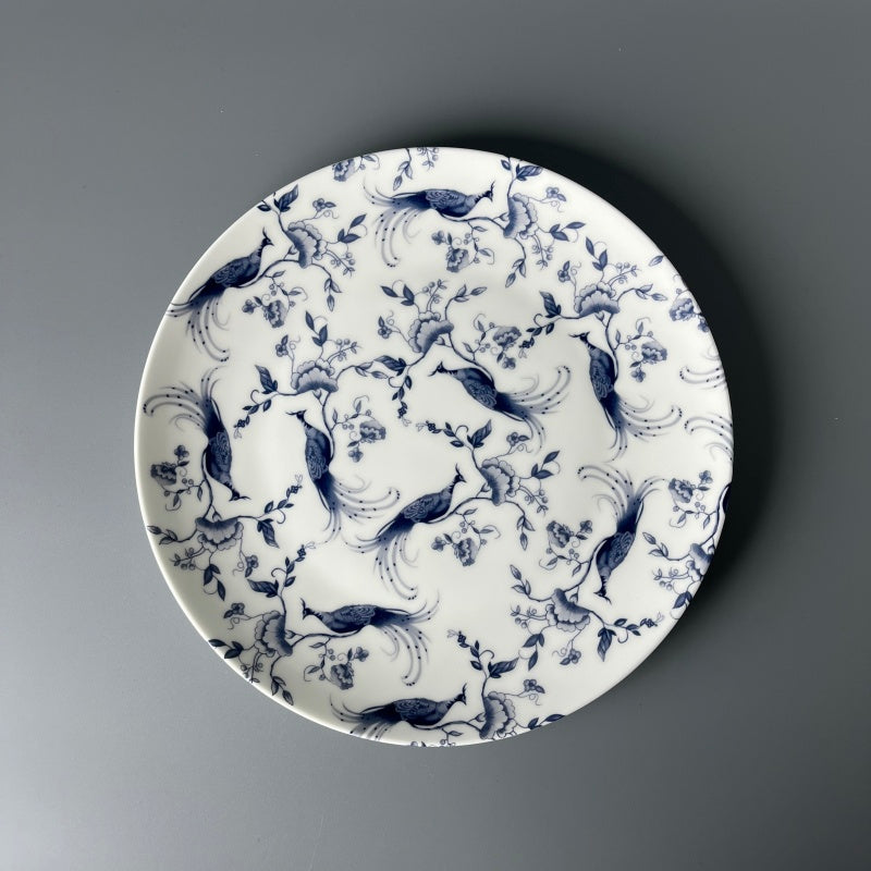 Bone China Oriental Blue-White Porcelain Plate