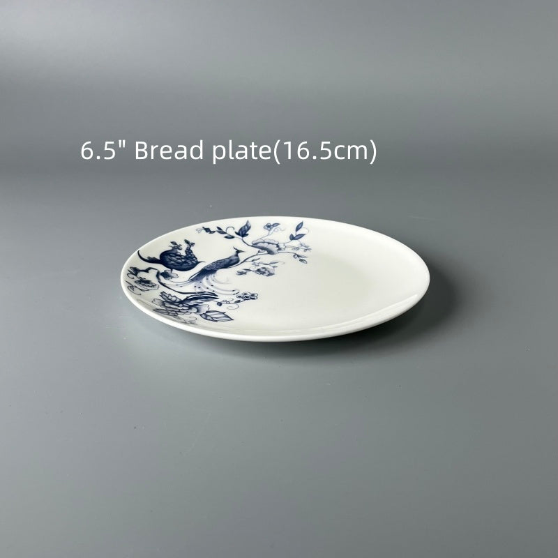 Bone China Oriental Blue-White Porcelain Plate