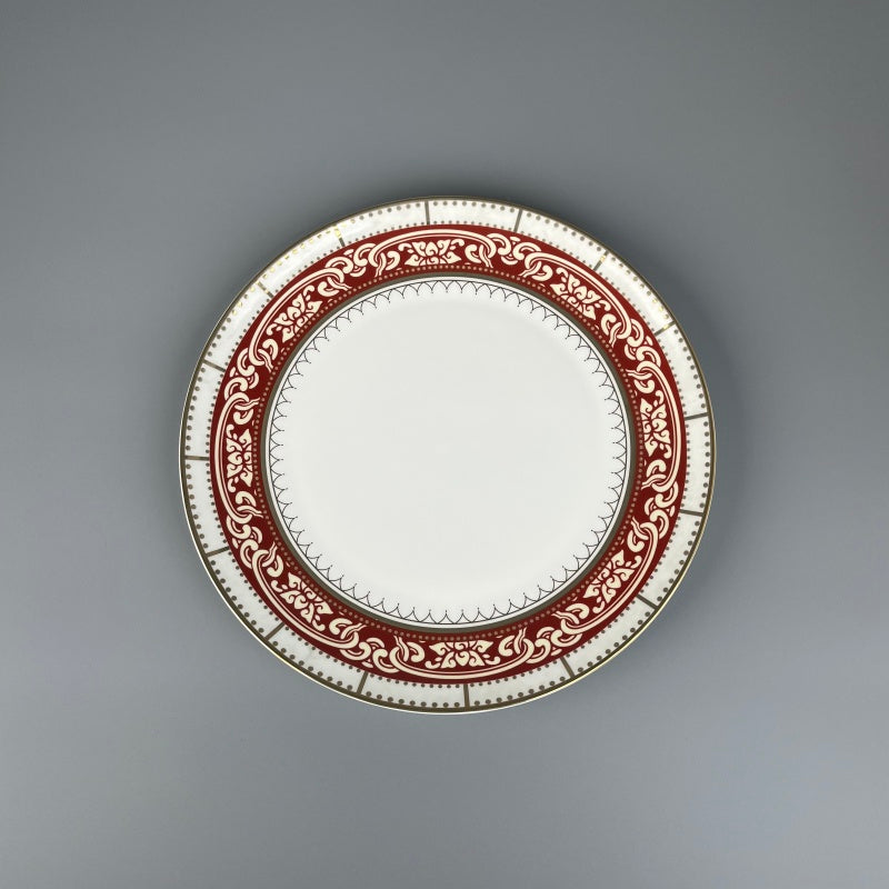 Bone China Elegant Ruby design plate