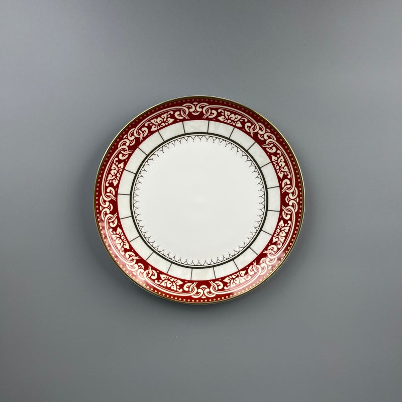 Bone China Elegant Ruby design plate