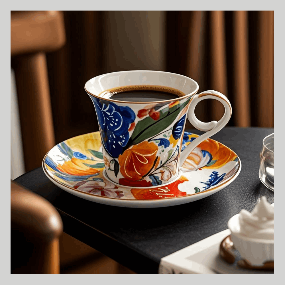 Bone China ScandiFlora Cup&Saucers