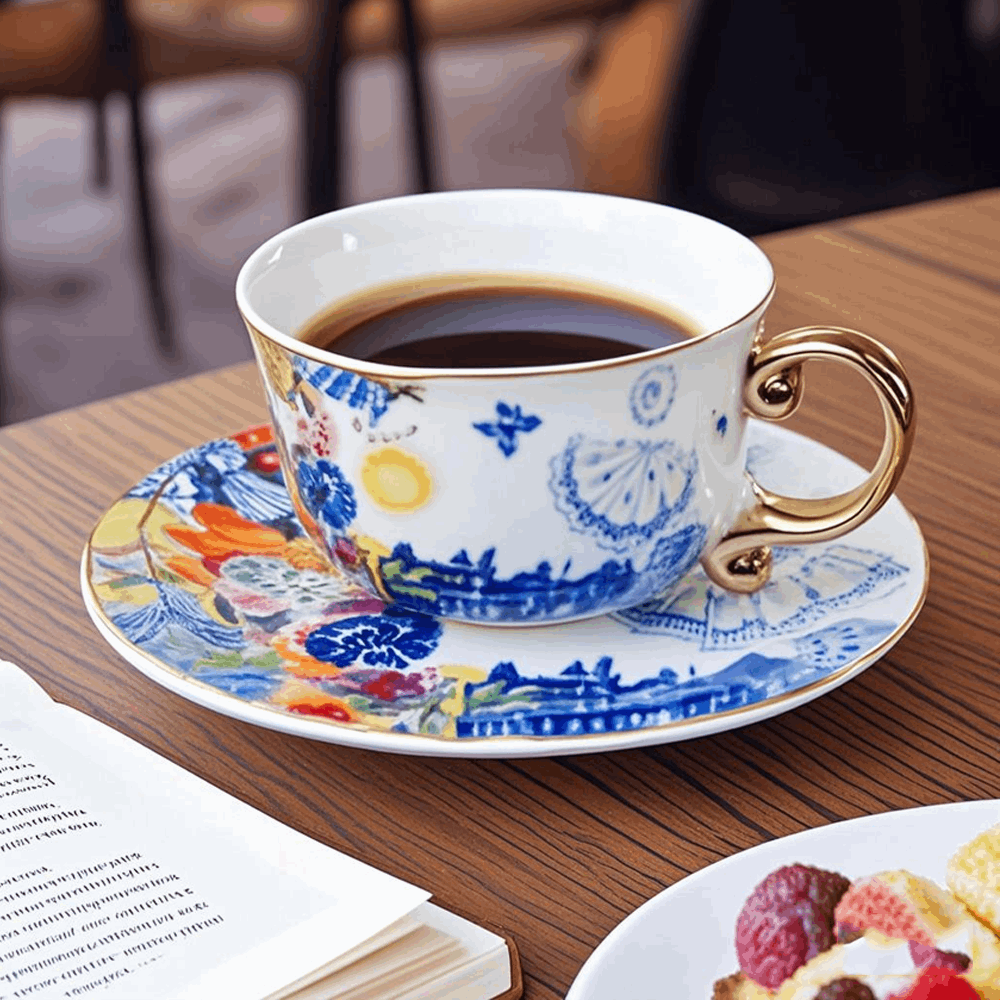 Bone China Nordic Ballet-Fusion Cup and Saucer