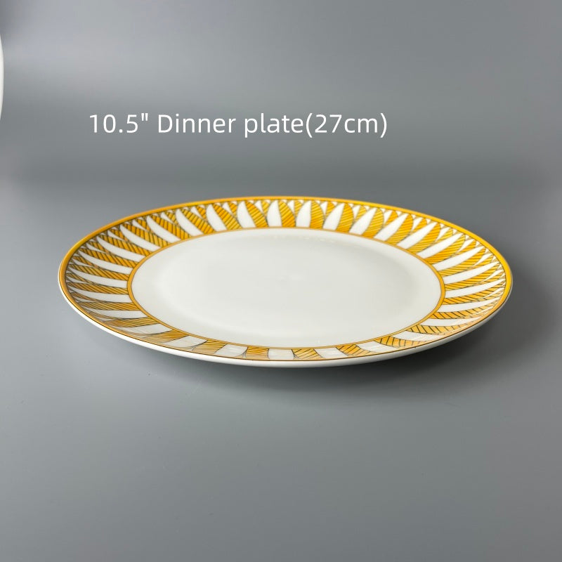 Bone China Sunny Floral Plate
