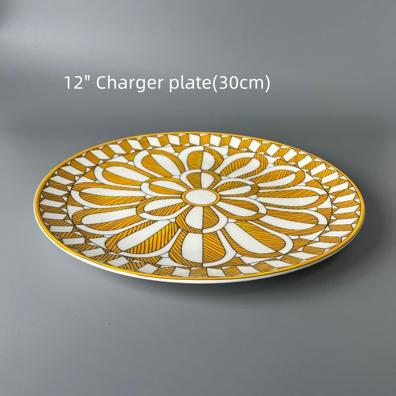 Bone China Sunny Floral Plate