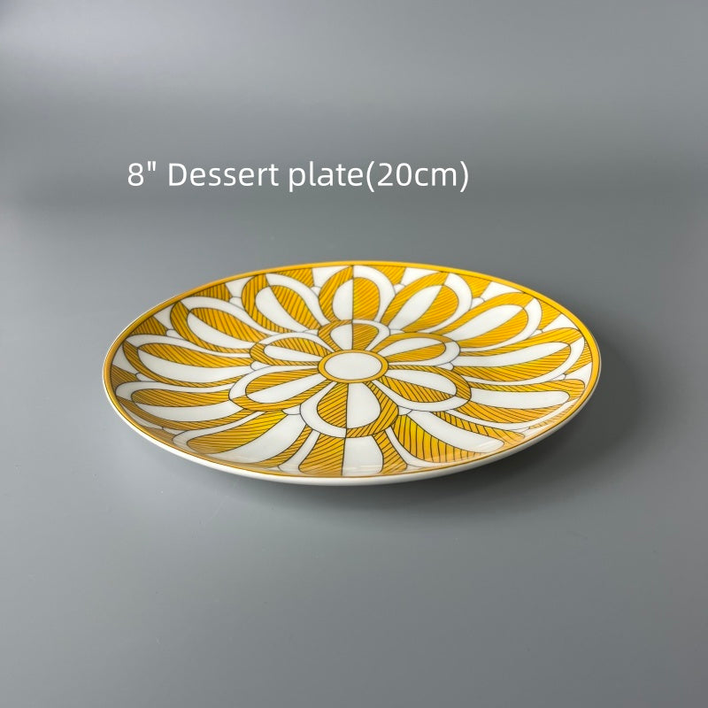 Bone China Sunny Floral Plate
