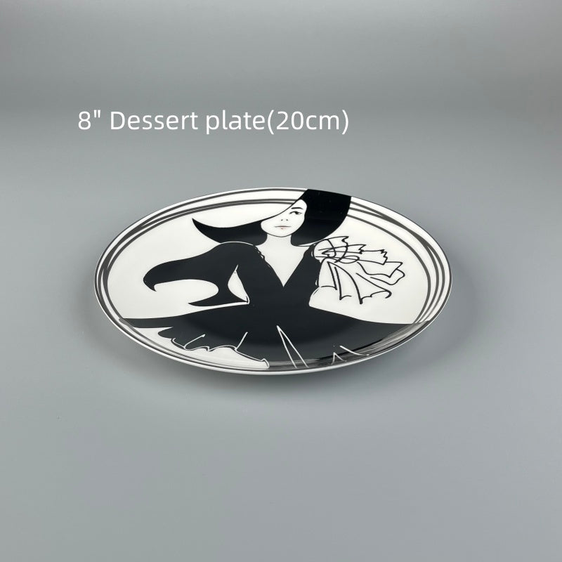 Bone China Classic Sketch plate