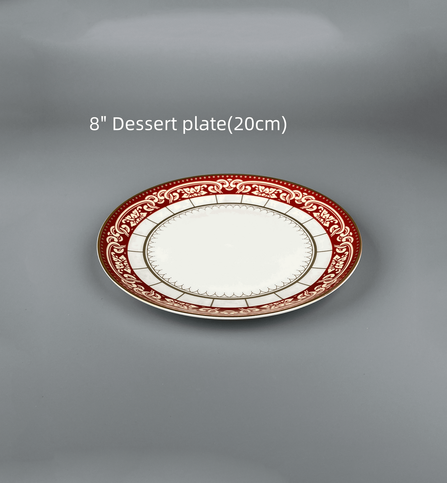Bone China Elegant Ruby design plate
